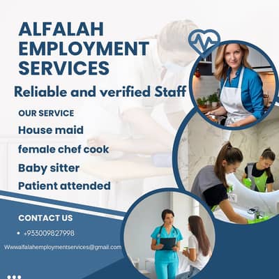 All Domestic staff available House maid patient attended  chefs cook