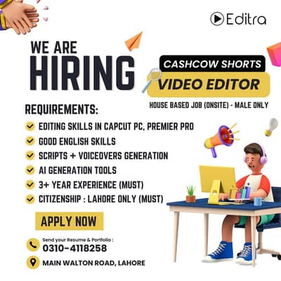 Cashcow Shorts Editor/  Shorts Video Editor