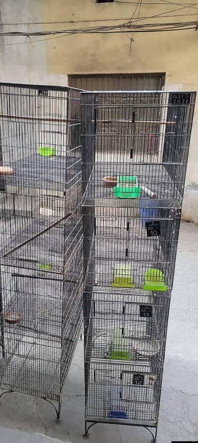 cages for lovebirds and breading boxes