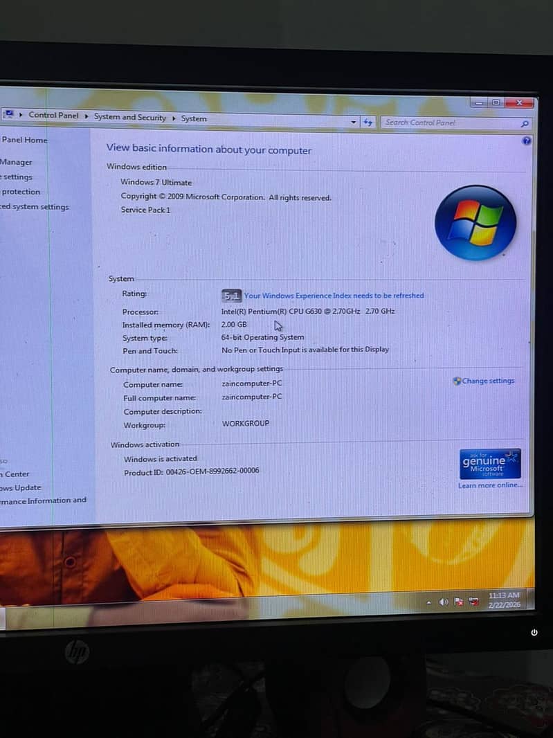 Acer CPU intel processor Full setup with 24" LCD 0