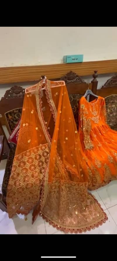 Heavy embroidered frock One Time used Only