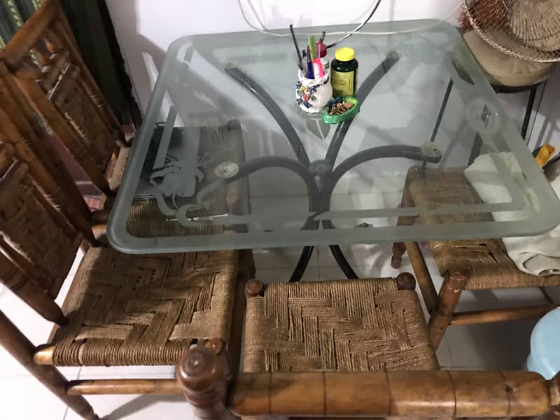 Four chairs & Dining table 2