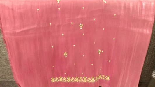 3 pcs unstitched. embroided suit