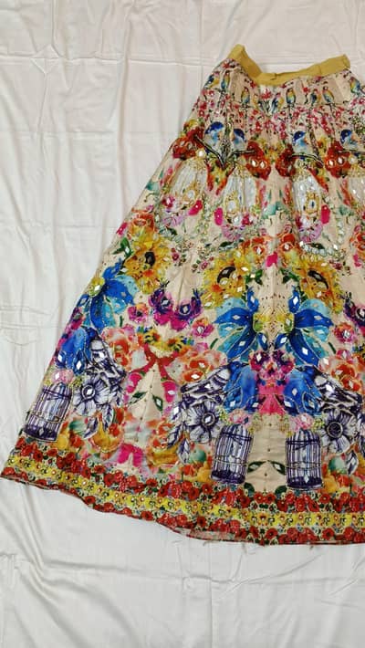 digital print lehnga