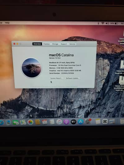 mackbookair 2015 model all ok like brand new