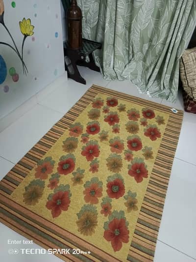 Turkish rug, floral print