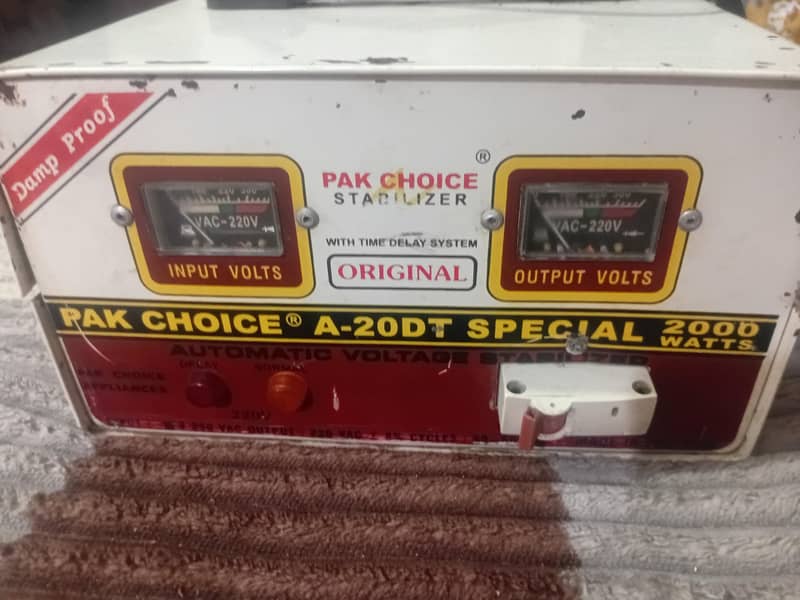 Pak Choice Stabilizer 0
