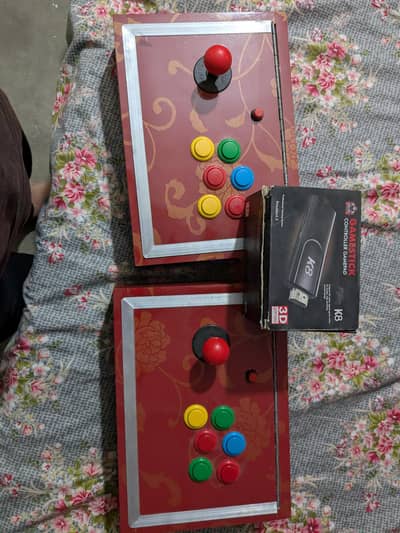 Arcade game stick with customize controllers