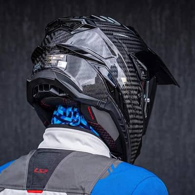 Helmet MX701 Explorerc Solid Gloss Carbon