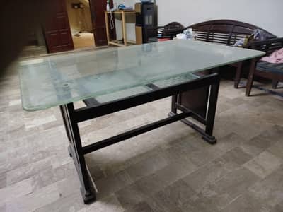 Glass Top Dining Table