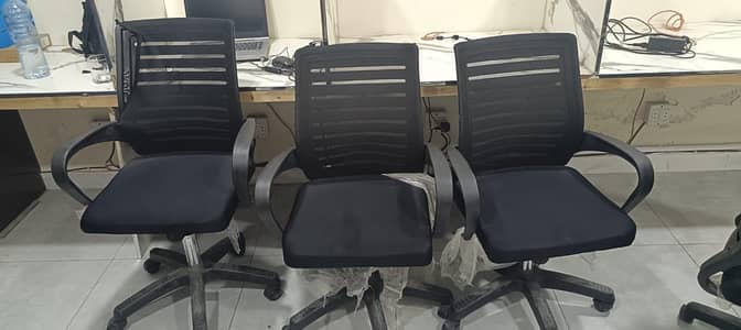 7 office chairs available like brand new only 1 month use
