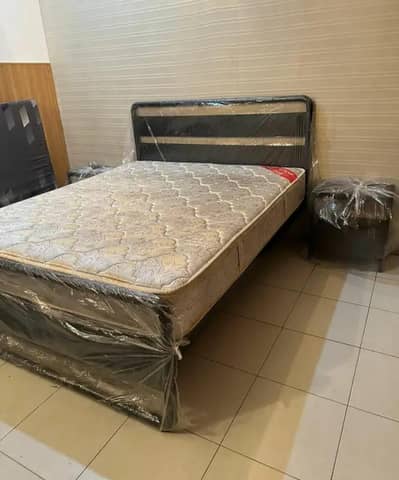Iron Dubble Bed|iron furniture|king bed|steel bed|bed Set|03092056793