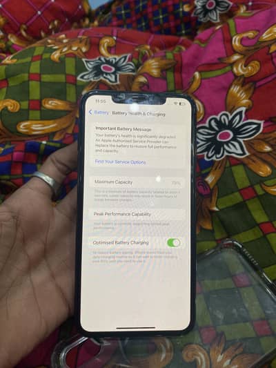 iPhone XS Max 10/9 condition battery health 79
