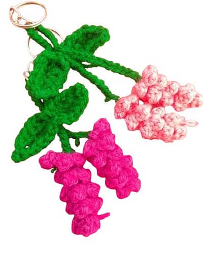 Cute Handmade Crochet Flowers, Keychains & Beaded Bracelets