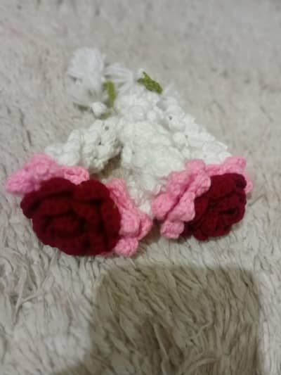 crochet rose gajray