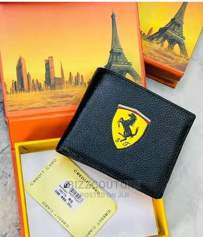 Ferrari and Porsche logo wallet