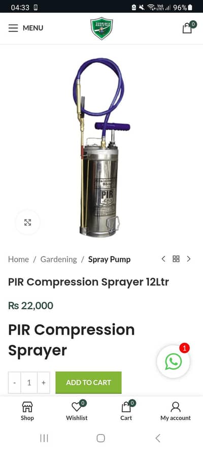 Fumigation spray pump machine 12,ltr