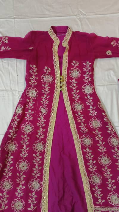 open gown three piece dress