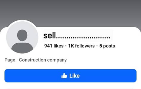 Facebook page for sell . . . . . price 2000rs only