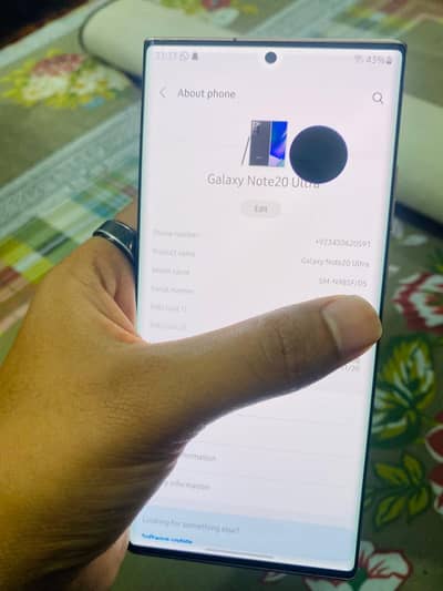samsung Note 20 ultra 8/256 non