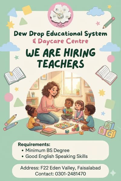 We Are Hiring Qualified Teachers! Eden Valley, Executive Branch