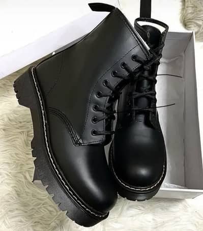 Chunky lace up boots
