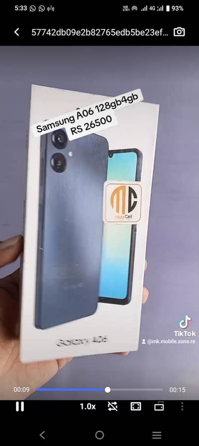 Samsung a06 128gb4gb with box cable 10 months warranty urgent sale