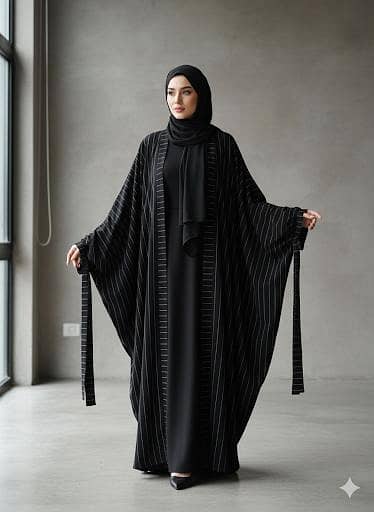 4pcs ​Premium Butterfly Abaya Sets - Dubai Style - Brand New