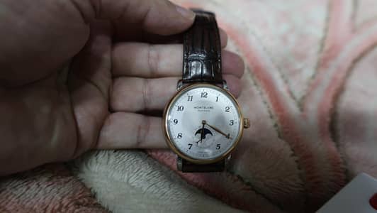 Mont blank moon phase edition in 10by 10 condion in 18 k rose goldring