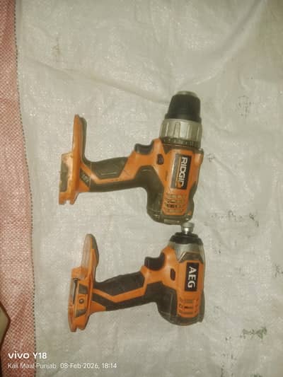 aeg Ridgid 18v cordless drill