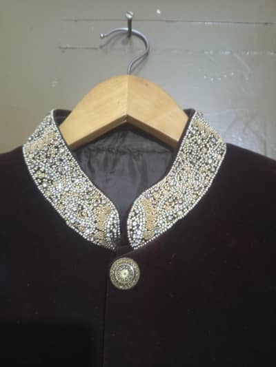 Velvet sherwani