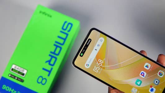 Infinix smart 8 Gold color 4/64gb box pack brand new for sale . . . . .