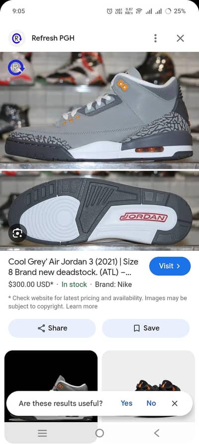 used Jordan 3 shoes for sale  contact number 03045797796