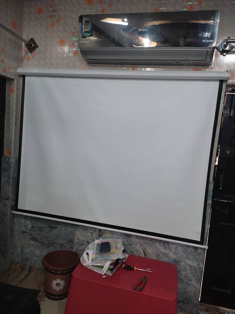 Projector screen 6×6 Adjustable 3