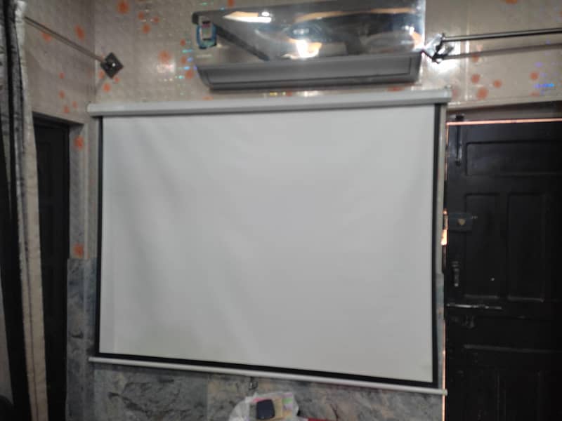 Projector screen 6×6 Adjustable 4