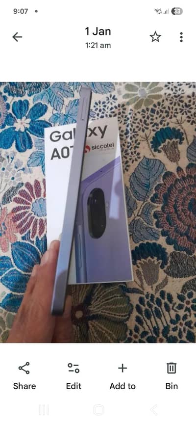 samsung a07 4gb/64gb  box open only
