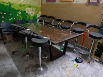 Conference table iron without chairs