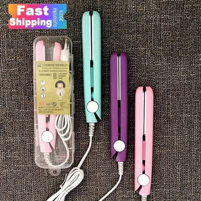 Mini Hair Straightener Flat Iron & Mini Hair Crimper