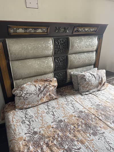 bedroom set with dresser and wardrobe