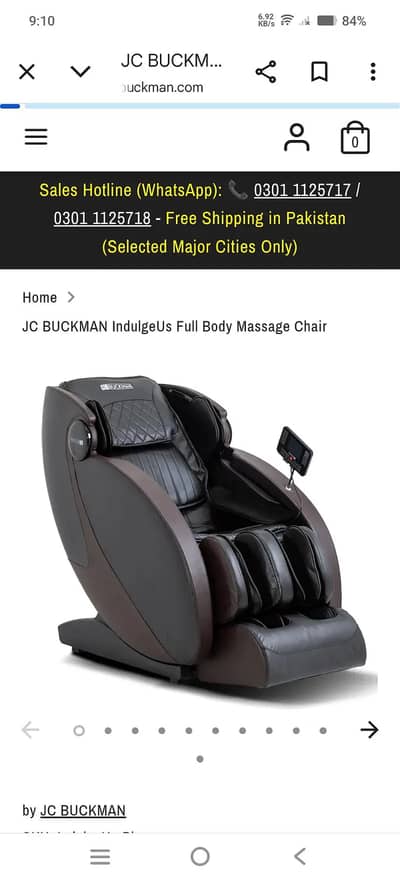 JC Buckman Massage Chair / Massager / Recliner / Electric massager