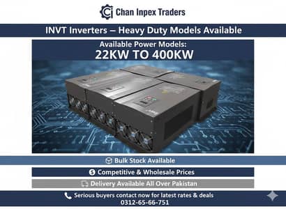 INVT Heavy Power Inverters 22KW to 400KW – Wholesale Available