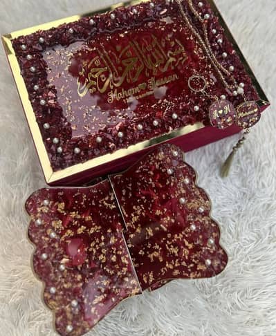 Resin Quran Rehal Set