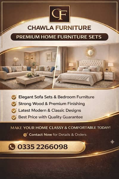 Premium Sofa Set & Bedroom Furniture | Chawla Furniture | Luxury desig