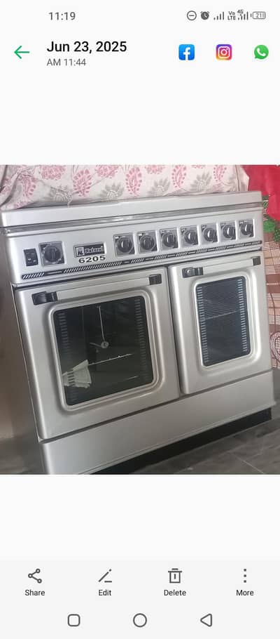 Natural cooking range