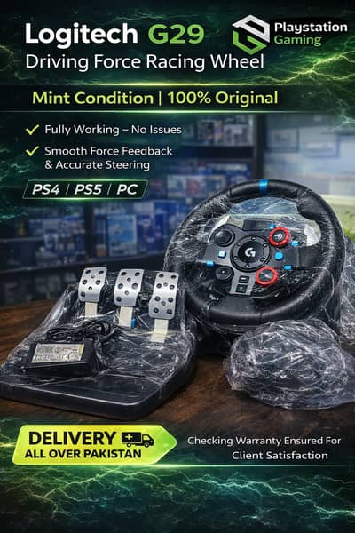 LOGITECH G29  USED IN MINT CONDITION