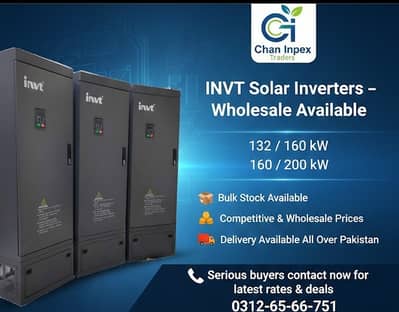 INVT 132/160KW | 160/185KW | 185/200KW Solar Inverters – Heavy Duty