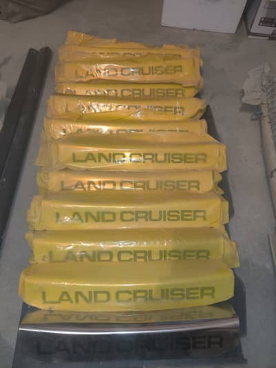 Name plates of Land Cruiser