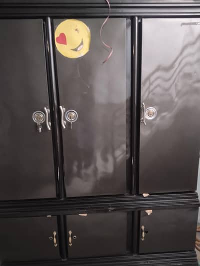 Iron Wardrobe (3-Door) - Gauge Steel Almirah