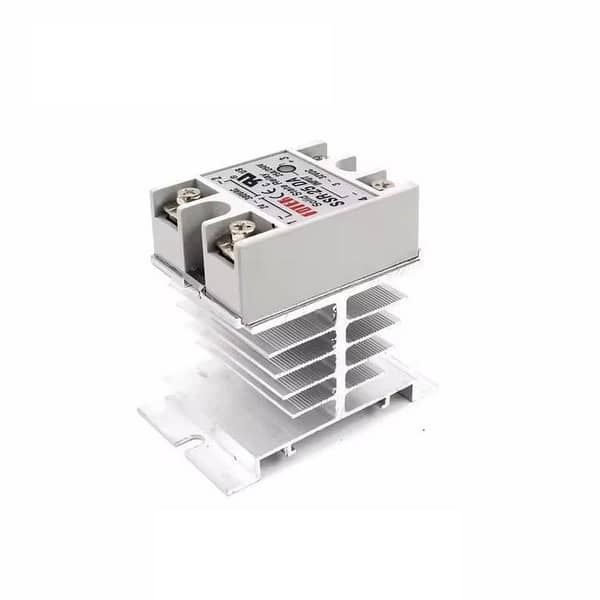Aluminum Heat Sink for SSR-10DA 25DA 40DA - Single Phase Solid State Relay Cooling Base - High Thermal Conductivity