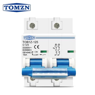 Tomzn 2P Dc Circuit Breaker 600V 125Amp